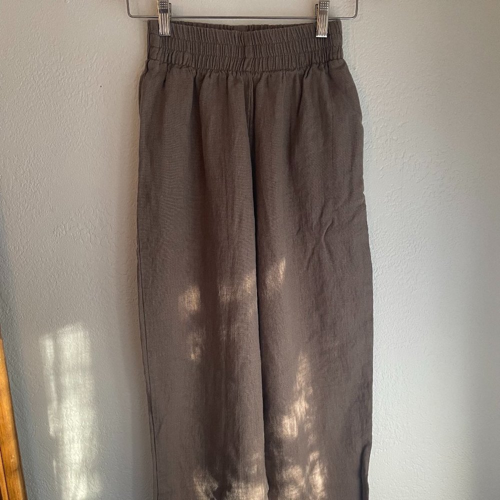 Conscious Clothing Linen Drape Wide Leg Trouser